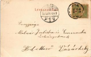 1905 Bagimajor, Baghymajor, Bagi-Major (Kengyel); kastély, kápolna. Ragács Gyula kiadása, Art Nouvea...