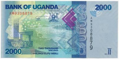 Uganda 2010. 2000Sh T:I,I- vágáshibás? Uganda 2010. 2000 Shilingi C:UNC,AU miscut? Krause P#50