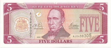 Libéria 2003. 5$ T:I Libéria 2003. 5 Dollars C:UNC Krause P#26