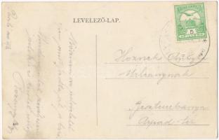 1911 Ipolypásztó, Pásztó, Pastovce; Református templom, iskola és paplak, Rosenbaum Henrik vendéglőj...