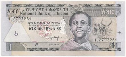 Etiópia 2000. 1B T:I Ethiopia 2000. 1 Birr C:UNC Krause P#46