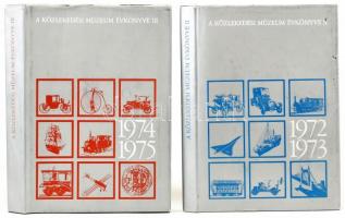 A Közlekedési Múzeum évkönyve II-III. köt. II. köt.: 1972-1973. III. köt.: 1974-1975. Szerk.: Czére Béla. Bp., 1974-1977, Közlekedési Dokumentációs Vállalat. Kiadói egészvászon-kötés, kiadói papír védőborítóban. Megjelentek évkönyvenként 1050 példányban.