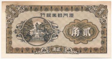 Kína / Amoy-sziget 1940. 20c T:II hajtatlan, fo. China / Amoy Island 1940. 20 Cents C:XF unfolded, spotted