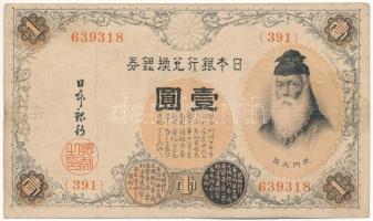 Japán / Alkotmányos Monarchia 1916. 1Y T:III Japan / Constitutional Monarchy 1916. 1 Yen C:F Krause P#30