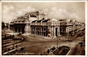 1937 Milano, Milan; Stazione Centrale / railway station, tram (EK)