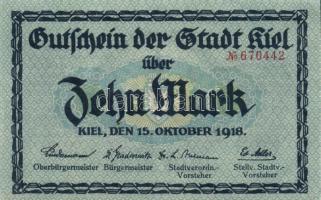 Német Birodalom/Weimari Köztársaság/Kiel 1918.10.15. 5M, 10M T:I,II