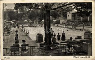 1940 Kassa, Kosice; Városi strandfürdő, fürdőzők / beach, swimming pool, bathers (EB)