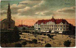 1913 Kecskemét, Piactér, üzletek (EM)