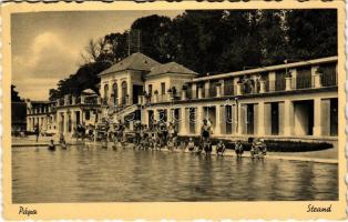 1939 Pápa, strand, fürdőzők (EK)