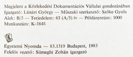 A Közlekedési Múzeum évkönyve VI. köt. 1981-1982. Szerk.: Czére Béla. Bp., 1983, Közlekedési Dokumen...