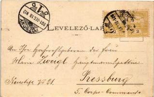 1901 Temesvár, Timisoara; Józsefvárosi indóház, vasútállomás. J. Raschka / Bahnhof / railway station...