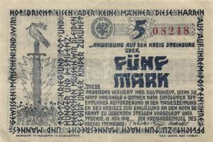 Német Birodalom/Weimari Köztársaság/Remscheid 1918.11.12. 1M, 2M, 5M, 10M, 20M T:I,II,III+