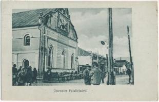 1917 Felsővisó, Viseu de Sus; zsinagóga, piac / synagogue, market