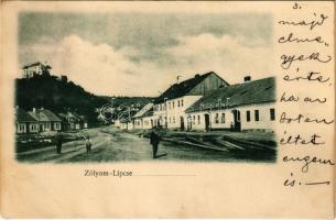 1901 Zólyomlipcse, Zólyom-Lipcse, Slovenská Lupca; utca, Gizella árvaház / street, orphanage (EK)