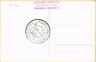 1940 Marosvásárhely, Targu Mures; bevonulás a Fő téren, csendőr, autó / entry of the Hungarian troop...