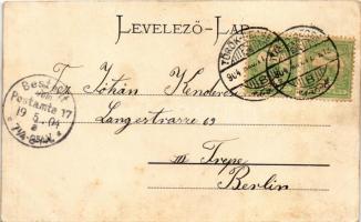 1904 Törökbecse, Újbecse, Novi Becej; Töltés feljáró. Jovanovits Giga kiadása, montázs hölgyekkel és...