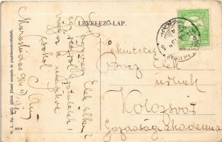 1914 Marosludas, Ludosul de Mures, Ludus; Király utca, Hirsch József üzlete. W.L. Bp. 1622. Glück Jó...