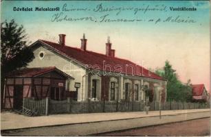 1918 Melcsic, Melcice (Trencsén); vasútállomás / railway station