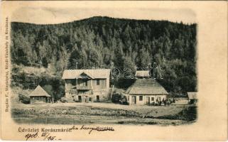 1906 Kovászna, Covasna; Horgász forrás. Bogdán F. fényképész / spa spring source (Rb)