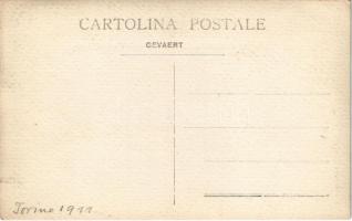 1911 Torino, Turin; előkelő férfiak díszmagyarban / Hungarian noblemen in decorative uniform. photo