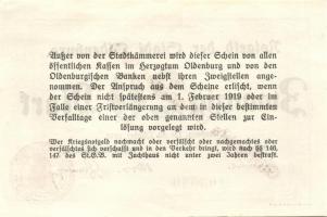 Német Birodalom/Weimari Köztársaság/Oldenburg 1918.10.30. 20M T:I-