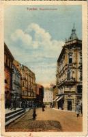 1915 Cieszyn, Teschen; Stepahniestrasse, Hut Niederlage / street, shop. Ed. Feitzinger No. 166 (Rb)