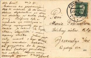 1933 Strítez u. Cesky Tesín, Nádrazí, Dum Turistu, Ceská obecná skola / Trzyciez Dworzec, Dom Turyst...