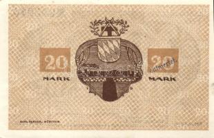 Német Birodalom/Weimari Köztársaság/Kusel 1919.11.08. 20M hivatalos érvénytelenítéssel T:I-