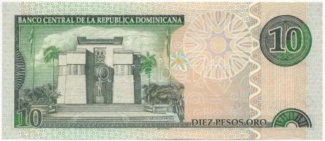 Dominikai Köztársaság 2002. 10P (alacsony sorszám: GM000159) T:II 
Dominican Republic 2002. 10 Peso...