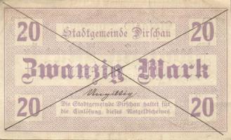 Német Birodalom/Weimari Köztársaság/Lauterecken 1918.11.15. 20M hivatalos érvénytelenítéssel T:II