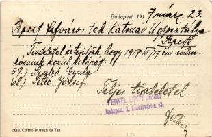 1917 Feiwel Lipót Utódai Első magyar királyi szab. Iskolabútorgyár reklámja, modern irodai berendezé...