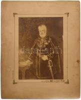 Ivánka Imre (1818-1896) 1848-as honvédezredes, Batthyány Lajos miniszterelnök titkára, politikus, festmény alapján készült fénynyomat, kartonra kasírozva, feliratozva, szélén kis sérüléssel, 25×18,5 cm