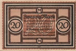 Német Birodalom/Weimari Köztársaság/Waltershausen 1918.10.22. 20M T:II