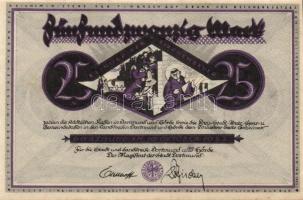 Német Birodalom/Weimari Köztársaság/Dortmund 1922.10.10. 25M (4x) 4klf db T:I,I-