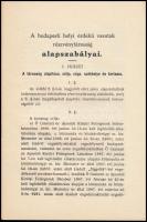 1927 Bp., A Budapesti Helyi Érdekű vasutak Részvénytársaság alapszabályai, 28p