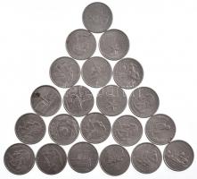 Amerikai Egyesült Államok 1976-2008. 1/4$ Cu-Ni (21db forgalmi emlékérme) T:1--2- USA 1976-2008. 1/4 Dollar Cu-Ni (21pcs circulating commemorative coins) C:AU-VF