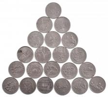 Amerikai Egyesült Államok 1976-2008. 1/4$ Cu-Ni (21db forgalmi emlékérme) T:1--2-
USA 1976-2008. 1/...