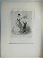 cca 1900 2 db acélmetszet paszpartuban / 2 steel-engravings 27x37 cm