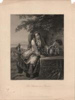 cca 1900 A korsó a kúton acélmetszet / steel-engraving 20x28 cm