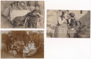 Keszthely - 19 db eredeti családi fotó 1920 előttről