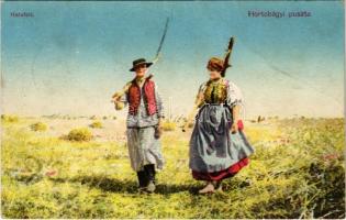 1910 Hortobágy, puszta, hazafelé (EK)