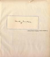 Egyedülállóan érdekes dokumentum! Ady Endre élete: egy tisztelő gyűjtése. Porteller Emil kézzel írott könyve, Ady Endréről és környezetéről szóló újságcikkekkel, képekkel, személyes találkozások leírásával és egyéb érdekes adalékokkal, valamint Ady saját kezű aláírásával