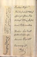 Aláírás-gyűjtemény az 1920-as évekből. Josephine Baker, Rákosi Szidi, Somlay Artúr, von Mackensen, M...