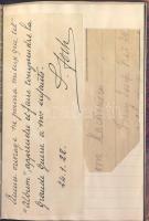 Aláírás-gyűjtemény az 1920-as évekből. Josephine Baker, Rákosi Szidi, Somlay Artúr, von Mackensen, M...