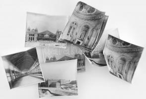 Fotók a Nyugati Pályaudvar épületéről és berendezéséről, 10 db modern előhívás, 24×29 cm
