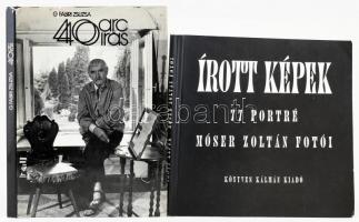 G. Fábri Zsuzsa: 40 arc, 40 írás. Bp., 1984, Szépirodalmi Könyvkiadó. Gazdag fekete-fehér képanyaggal illusztrált. Kiadói egészvászon-kötés, kissé sérült kiadói papír védőborítóban. + Írott képek. 77 portré. Móser Zoltán fotói. Bp., 1997, Könyves Kálmán Kiadó. Kiadói papírkötés, kissé kopott borítóval.