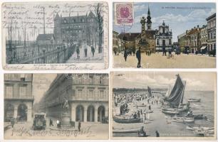 20 db főleg RÉGI külföldi képeslap vegyes minőségben / 20 mostly pre-1945 European postcards in mixed quality