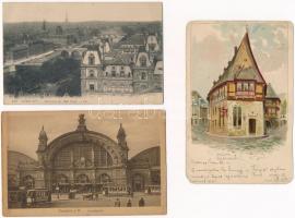 20 db főleg RÉGI külföldi képeslap vegyes minőségben / 20 mostly pre-1945 European postcards in mixe...
