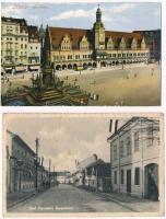 19 db főleg RÉGI külföldi képeslap vegyes minőségben / 19 mostly pre-1945 European and other postcards in mixed quality