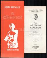 1974-1995 4 db árverési katalógus: BÁV 57. Képaukció, 34. és 87. Művészeti képaukció + Soós András 28. árverési katalógus